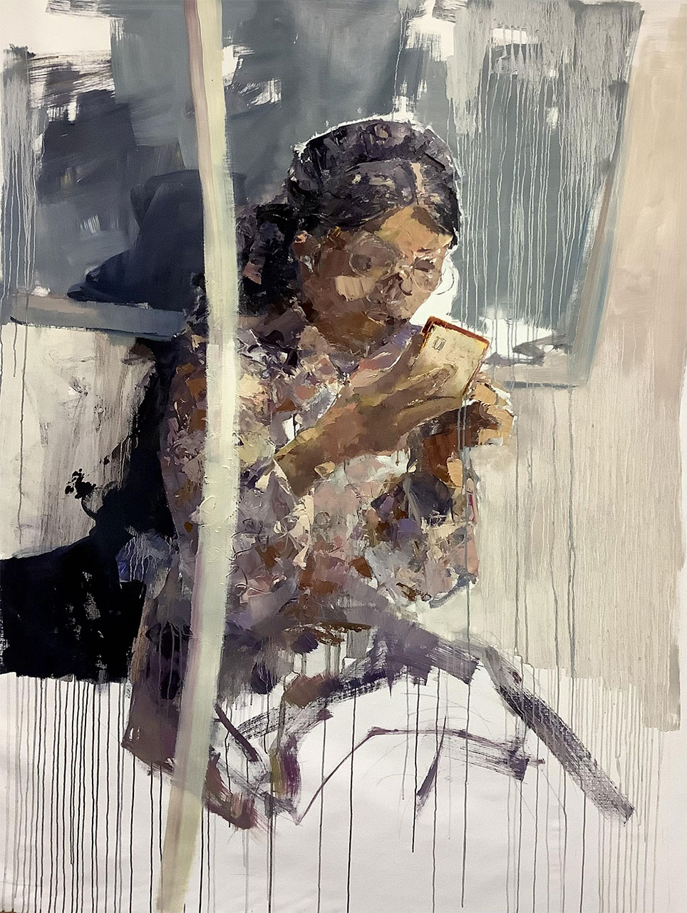 Indagine su Shakespeare, cm 160x120, olio su tela, 2023