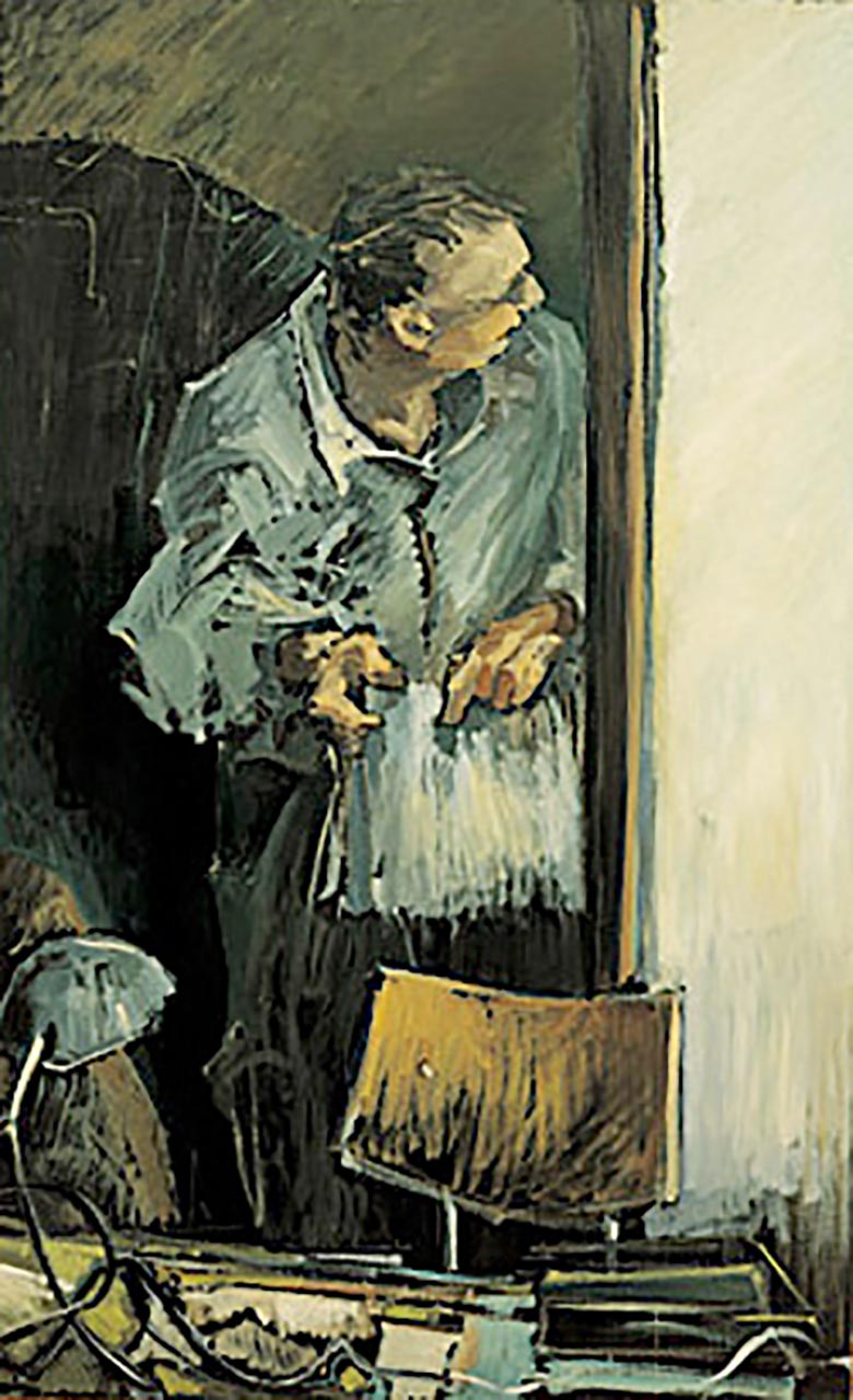 Ore 16.00, cm 210x130, olio su tavola, 1992