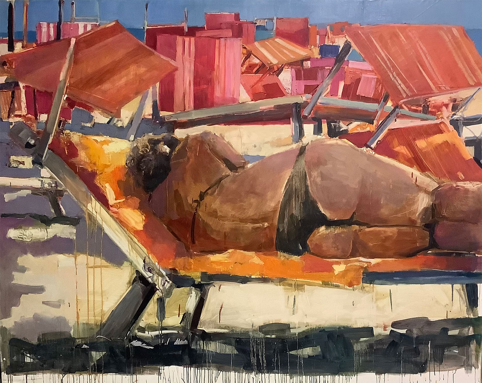 Bagnante, cm 161x203, olio su tela, 2018/22