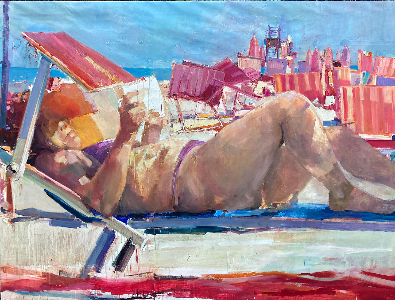 Bagnante, cm 153x200, olio su tela, 2017/21