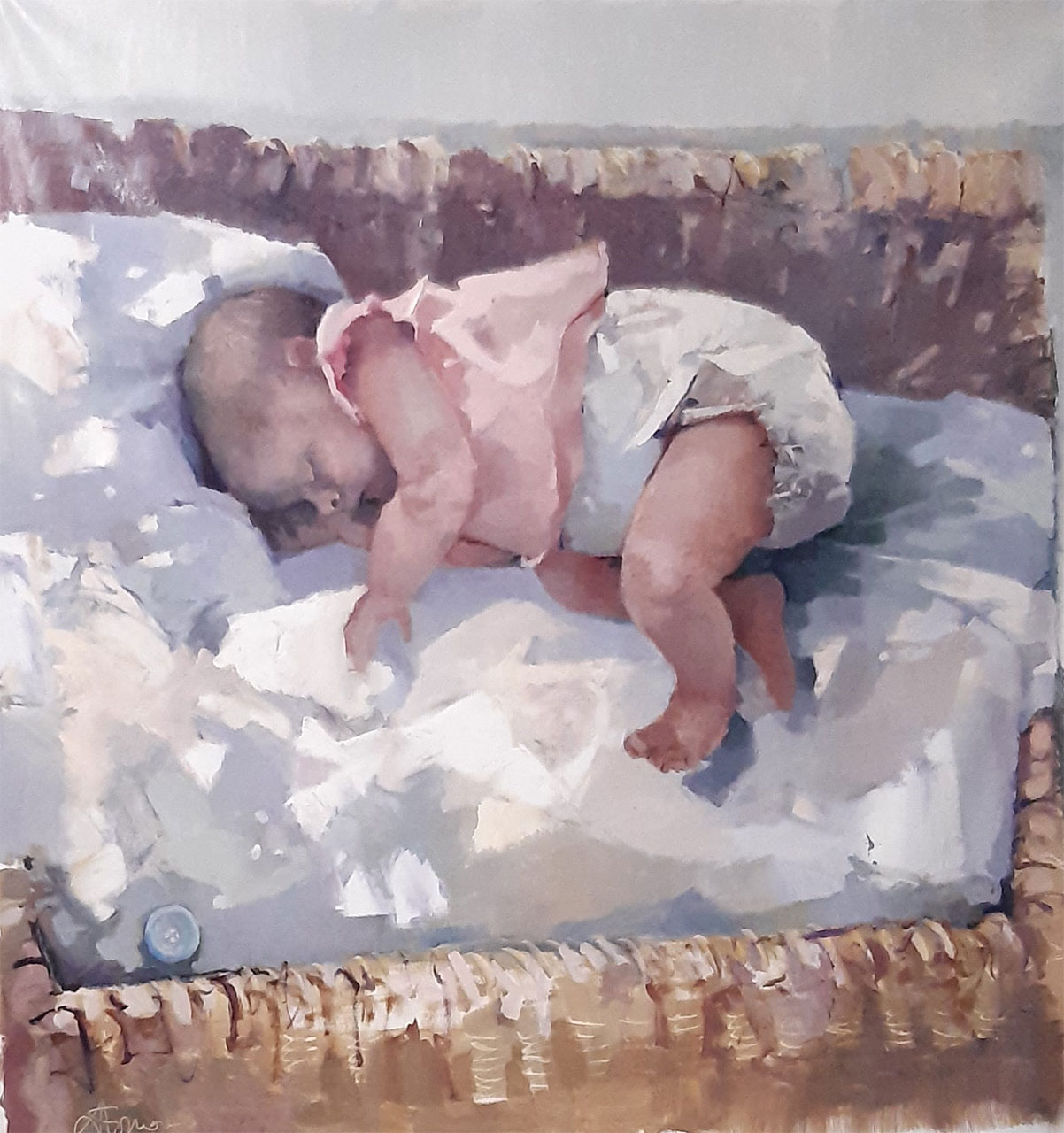 Cecilia n. 1, cm 120x116, olio su tela, 2023/24