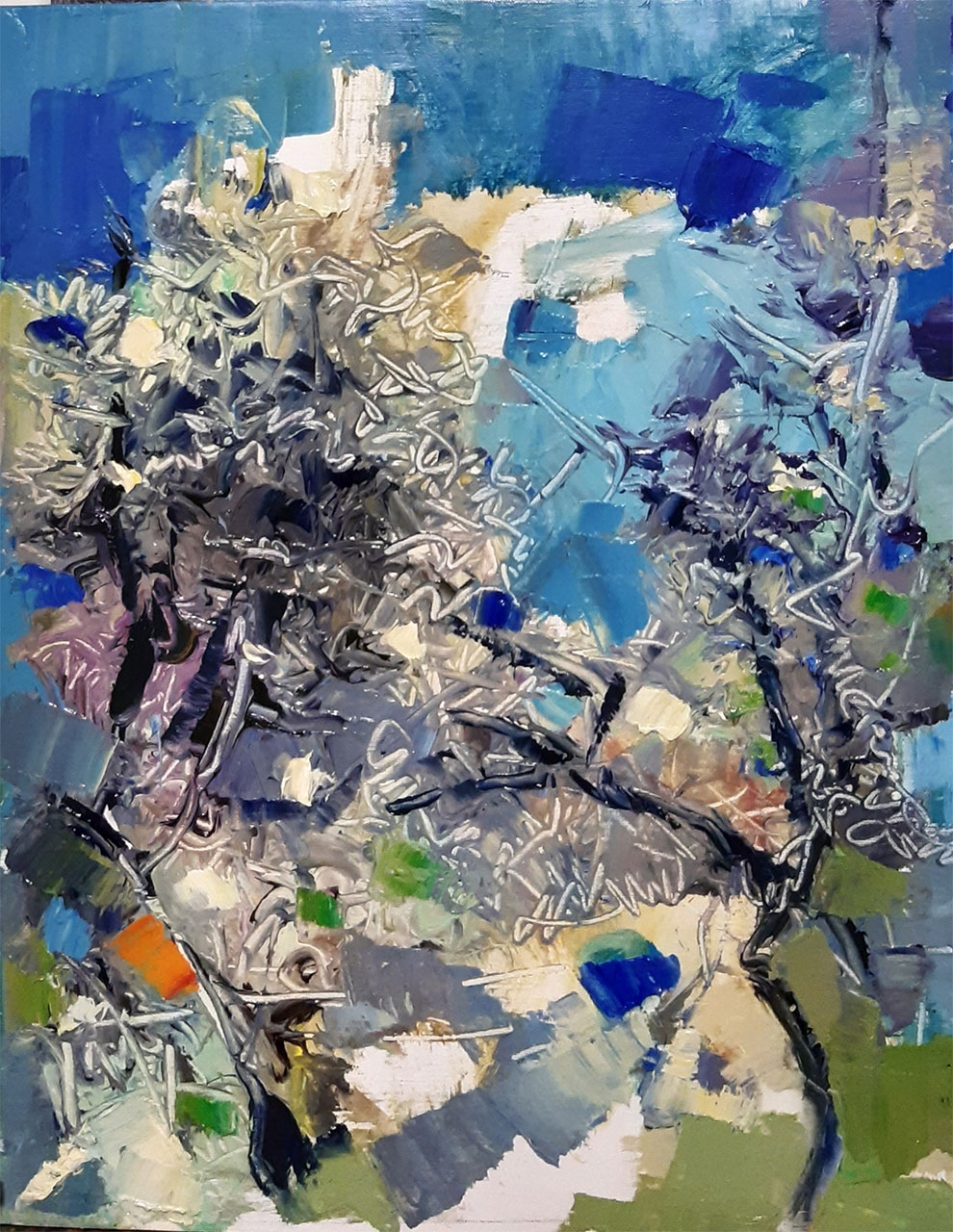 Liguria, cm 40x32, olio su tela, 2023